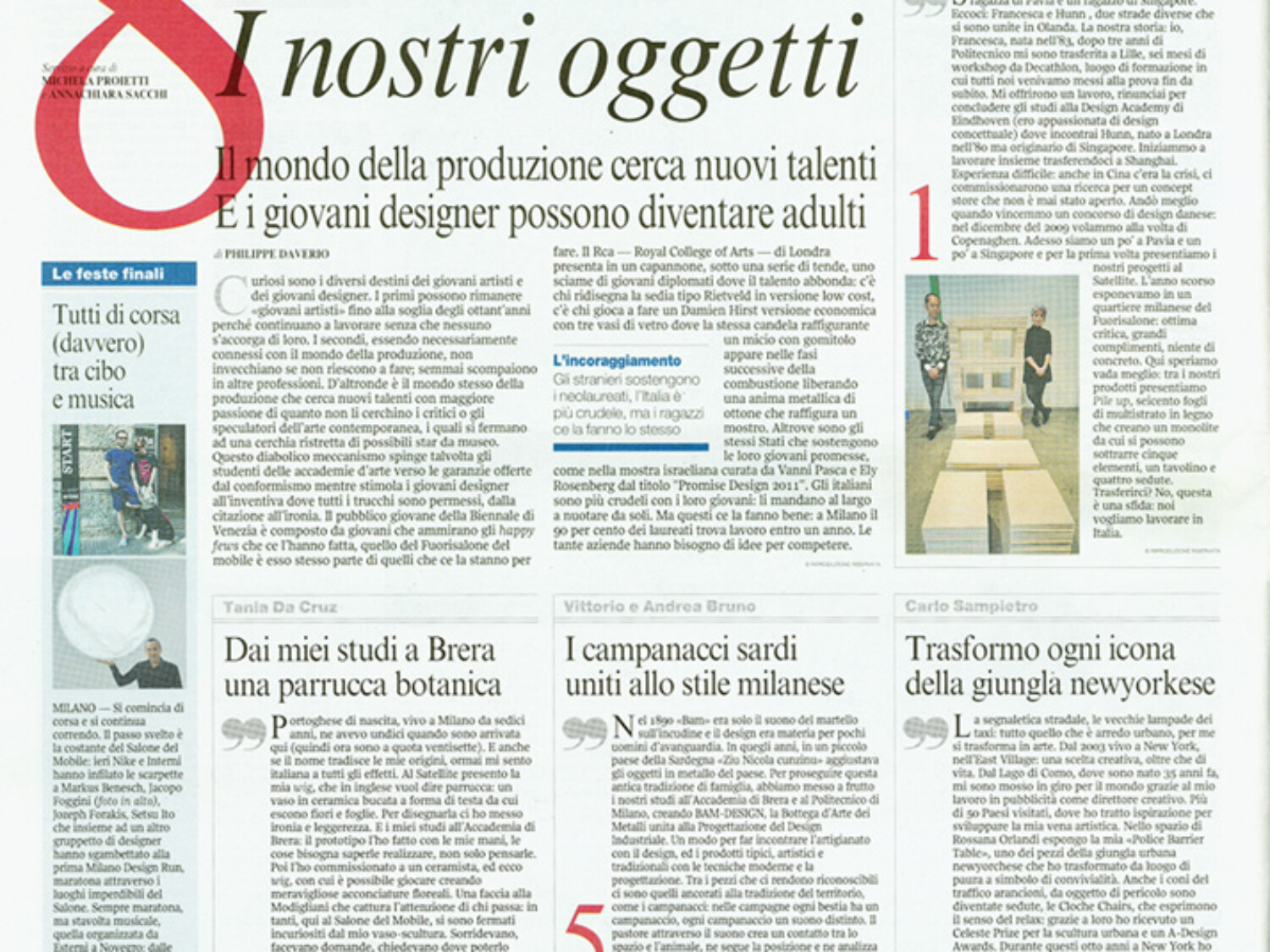 Under 35 Cover. Carlo Sampietro