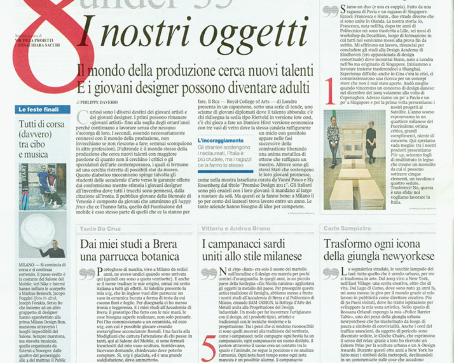 Under 35 Cover. Carlo Sampietro