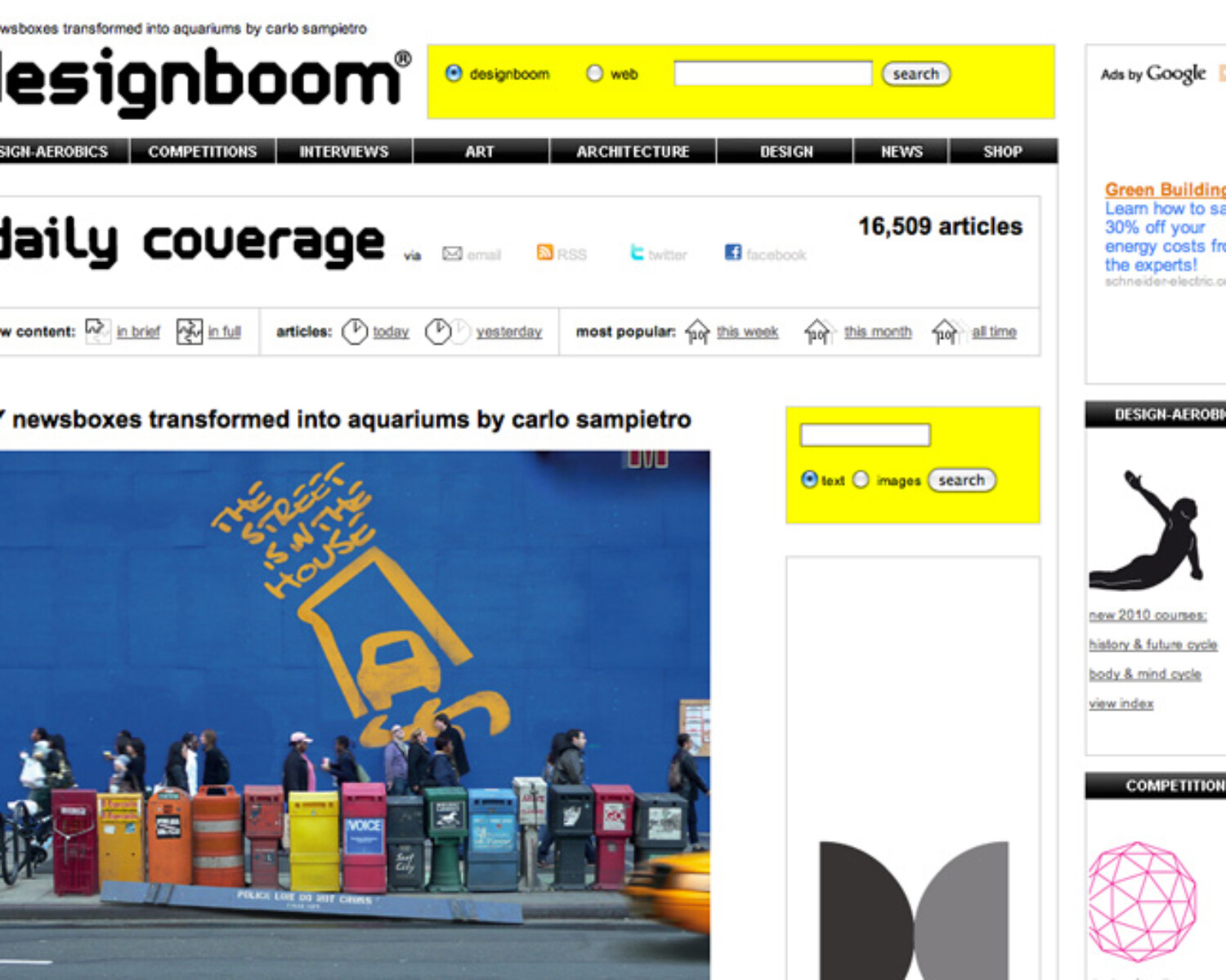 Designboom Cover. Carlo Sampietro