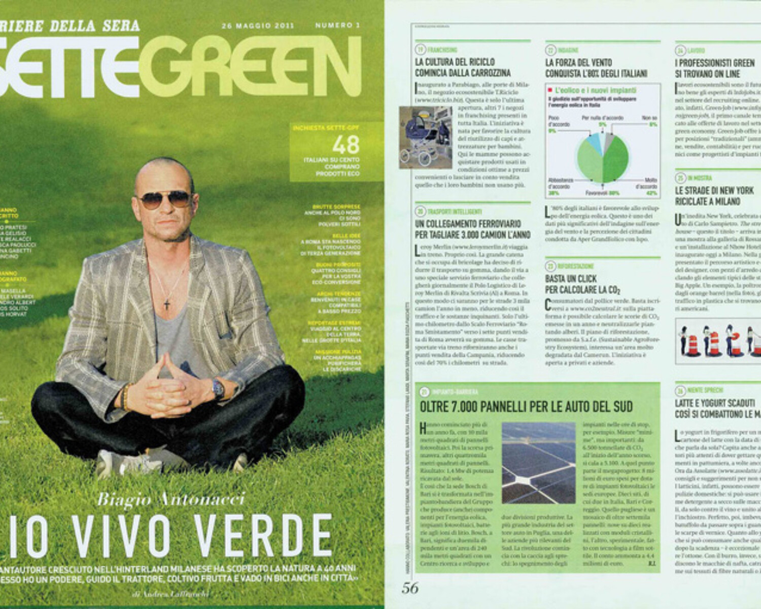 Sette Green Cover. Carlo Sampietro