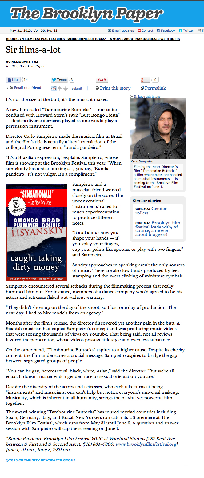 THE BROOKLYN PAPER 2013 Carlosampietro