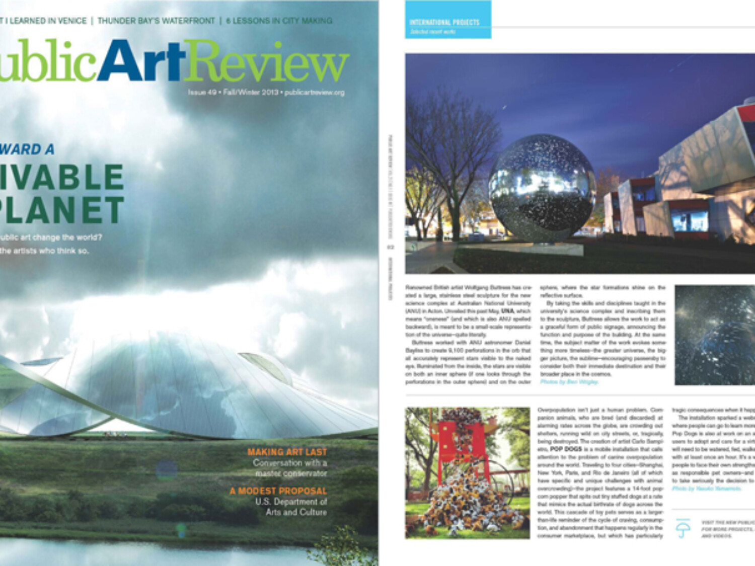 public art review. Carlo Sampietro