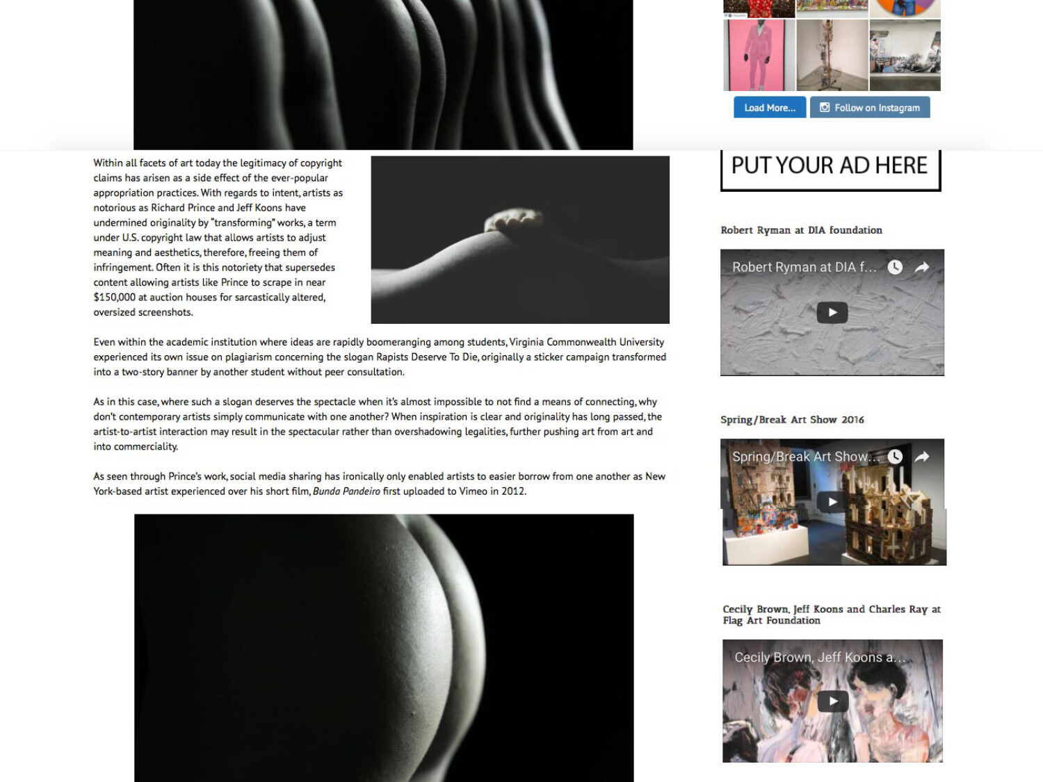 Artfuse Battle Of The Butts. Carlo Sampietro