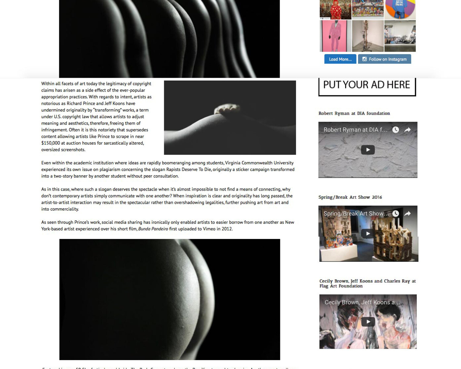 Artfuse Battle Of The Butts. Carlo Sampietro